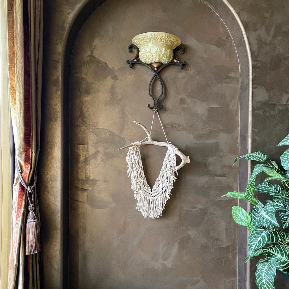 Handmade Macrame Wall Hanging Backdrop Art Craft